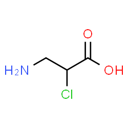 ChemSpider 2D Image | 3-Amino-2-chloropropanoic acid | C3H6ClNO2