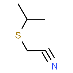 ChemSpider 2D Image | (Isopropylsulfanyl)acetonitrile | C5H9NS