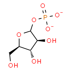 ChemSpider 2D Image | arabinofuranose phosphate | C5H9O8P