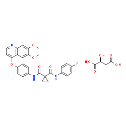 ChemSpider 2D Image | cabozantinib (S)-malate | C32H30FN3O10