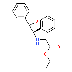 ChemSpider 2D Image | Ethyl N-[(1R,2S)-2-hydroxy-1,2-diphenylethyl]glycinate | C18H21NO3