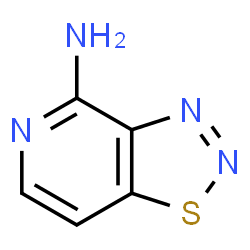 ChemSpider 2D Image | [1,2,3]Thiadiazolo[4,5-c]pyridin-4-amine | C5H4N4S