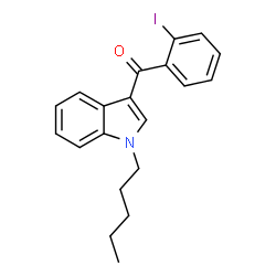 ChemSpider 2D Image | 1-pentyl-3-(2-iodobenzoyl)indole | C20H20INO