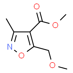 ChemSpider 2D Image | Methyl 5-(methoxymethyl)-3-methyl-1,2-oxazole-4-carboxylate | C8H11NO4