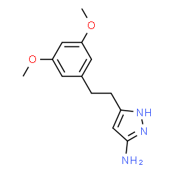 ChemSpider 2D Image | 5-(3,5-dimethoxyphenethyl)-1H-pyrazol-3-amine | C13H17N3O2