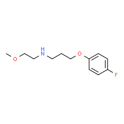 ChemSpider 2D Image | 3-(4-Fluorophenoxy)-N-(2-methoxyethyl)-1-propanamine | C12H18FNO2
