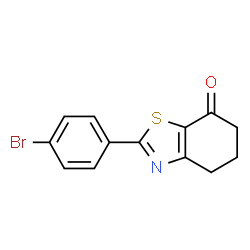 ChemSpider 2D Image | 2-(4-Bromophenyl)-5,6-dihydro-1,3-benzothiazol-7(4H)-one | C13H10BrNOS
