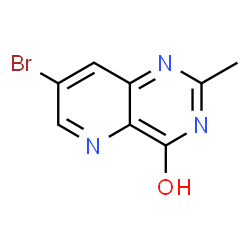 ChemSpider 2D Image | 7-Bromo-2-methylpyrido[3,2-d]pyrimidin-4-ol | C8H6BrN3O