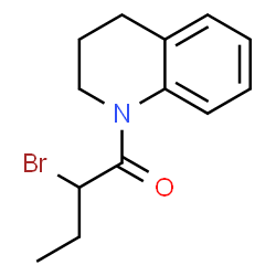 ChemSpider 2D Image | 2-Bromo-1-(3,4-dihydro-1(2H)-quinolinyl)-1-butanone | C13H16BrNO