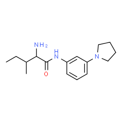 ChemSpider 2D Image | N-[3-(1-Pyrrolidinyl)phenyl]isoleucinamide | C16H25N3O