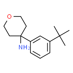 ChemSpider 2D Image | 4-(3-(tert-Butyl)phenyl)tetrahydro-2H-pyran-4-amine | C15H23NO