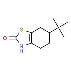 ChemSpider 2D Image | 6-(2-Methyl-2-propanyl)-4,5,6,7-tetrahydro-1,3-benzothiazol-2(3H)-one | C11H17NOS