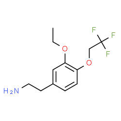ChemSpider 2D Image | 2-[3-Ethoxy-4-(2,2,2-trifluoroethoxy)phenyl]ethanamine | C12H16F3NO2
