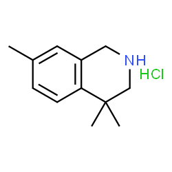 ChemSpider 2D Image | 4,4,7-trimethyl-1,2,3,4-tetrahydroisoquinoline hydrochloride | C12H18ClN
