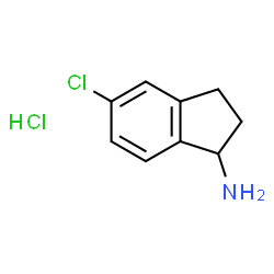 ChemSpider 2D Image | 5-Chloro-1-indanamine hydrochloride (1:1) | C9H11Cl2N