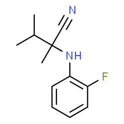 ChemSpider 2D Image | 2-[(2-Fluorophenyl)amino]-2,3-dimethylbutanenitrile | C12H15FN2