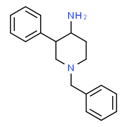 ChemSpider 2D Image | 1-Benzyl-3-phenyl-4-piperidinamine | C18H22N2
