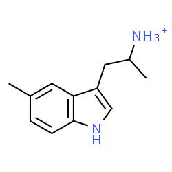 ChemSpider 2D Image | 1-(5-Methyl-1H-indol-3-yl)-2-propanaminium | C12H17N2
