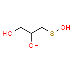 ChemSpider 2D Image | 3-(Hydroxysulfanyl)-1,2-propanediol | C3H8O3S
