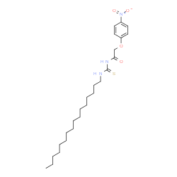 ChemSpider 2D Image | N-(Hexadecylcarbamothioyl)-2-(4-nitrophenoxy)acetamide | C25H41N3O4S
