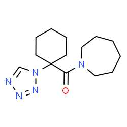 ChemSpider 2D Image | 1-Azepanyl[1-(1H-tetrazol-1-yl)cyclohexyl]methanone | C14H23N5O