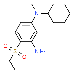 ChemSpider 2D Image | N1-cyclohexyl-4-(ethanesulfonyl)-N1-ethylbenzene-1,3-diamine | C16H26N2O2S