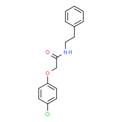ChemSpider 2D Image | 2-(4-Chlorophenoxy)-N-(2-phenylethyl)acetamide | C16H16ClNO2