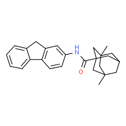 ChemSpider 2D Image | N-(9H-Fluoren-2-yl)-3,5-dimethyl-1-adamantanecarboxamide | C26H29NO