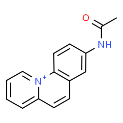 ChemSpider 2D Image | 8-Acetamidopyrido[1,2-a]quinolinium | C15H13N2O