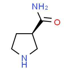 ChemSpider 2D Image | (3R)-3-Pyrrolidinecarboxamide | C5H10N2O