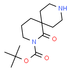 ChemSpider 2D Image | tert-butyl 1-oxo-2,9-diazaspiro[5.5]undecane-2-carboxylate | C14H24N2O3