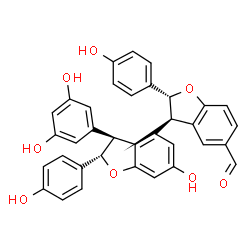 ChemSpider 2D Image | (-)-Viniferal | C35H26O8