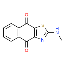 ChemSpider 2D Image | 2-(Methylamino)naphtho[2,3-d]thiazole-4,9-dione | C12H8N2O2S