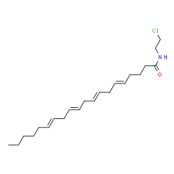 ChemSpider 2D Image | (5E,8E,11E,14E)-N-(2-Chloroethyl)-5,8,11,14-icosatetraenamide | C22H36ClNO