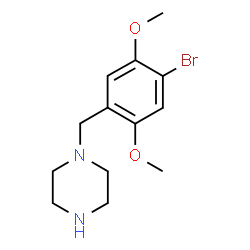 ChemSpider 2D Image | 4-Bromo-2,5-dimethoxy-1-benzylpiperazine | C13H19BrN2O2