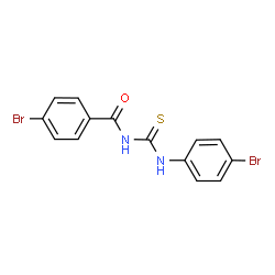 ChemSpider 2D Image | 4-Bromo-N-[(4-bromophenyl)carbamothioyl]benzamide | C14H10Br2N2OS