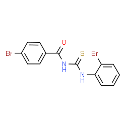 ChemSpider 2D Image | 4-Bromo-N-[(2-bromophenyl)carbamothioyl]benzamide | C14H10Br2N2OS