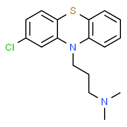 ChemSpider 2D Image | Chlorpromazine | C17H19ClN2S