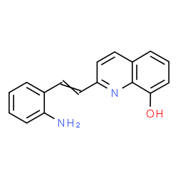 ChemSpider 2D Image | 2-[2-(2-Aminophenyl)vinyl]-8-quinolinol | C17H14N2O