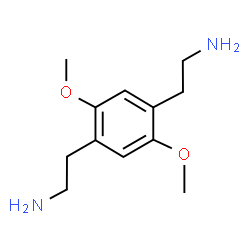 ChemSpider 2D Image | 2,2'-(2,5-Dimethoxy-1,4-phenylene)diethanamine | C12H20N2O2
