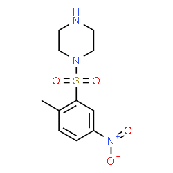 ChemSpider 2D Image | 1-[(2-Methyl-5-nitrophenyl)sulfonyl]piperazine | C11H15N3O4S