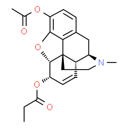 ChemSpider 2D Image | Acetylpropionylmorphine | C22H25NO5
