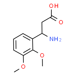 ChemSpider 2D Image | 3-Amino-3-(2,3-dimethoxyphenyl)propanoic acid | C11H15NO4