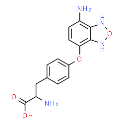 ChemSpider 2D Image | O-(7-Amino-1,3-dihydro-2,1,3-benzoxadiazol-4-yl)tyrosine | C15H16N4O4