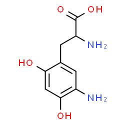 ChemSpider 2D Image | 3-Amino-6-hydroxytyrosine | C9H12N2O4