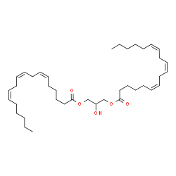 ChemSpider 2D Image | Di-Î³-linolenin | C39H64O5