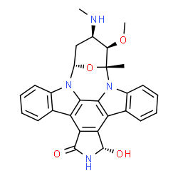 ChemSpider 2D Image | (2R,3R,4R,6S,18S)-18-Hydroxy-3-methoxy-2-methyl-4-(methylamino)-29-oxa-1,7,17-triazaoctacyclo[12.12.2.1~2,6~.0~7,28~.0~8,13~.0~15,19~.0~20,27~.0~21,26~]nonacosa-8,10,12,14,19,21,23,25,27-nonaen-16-one | C28H26N4O4