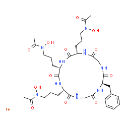 ChemSpider 2D Image | PHENYLFERRICROCIN-IRON | C34H51FeN9O12