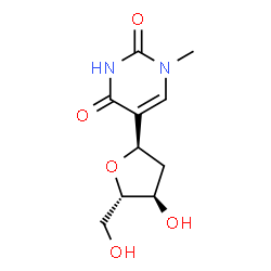 ChemSpider 2D Image | 5-METHYL-2'-DEOXYPSEUDOURIDINE | C10H14N2O5