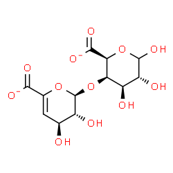 ChemSpider 2D Image | 4-O-(4-Deoxy-alpha-L-threo-hex-4-enopyranuronosyl)-D-galactopyranuronate | C12H14O12